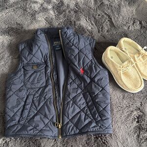 Ralph Lauren Navy Quilted Vest for Kids